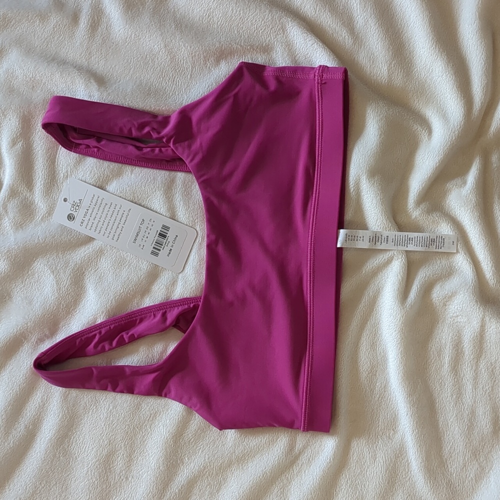 CRZ Yoga Scoop Neck Bikini Top U Back - Granita Pink